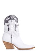Women's Leather Cowboy Boots | Derimod Women's Leather Cowboy Boots | Derimod