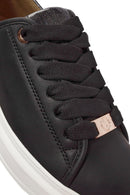 ACBC x Derimod Kadın Siyah Bağcıklı Kalın Tabanlı Sneaker | Derimod ACBC x Derimod Kadın Siyah Bağcıklı Kalın Tabanlı Sneaker | Derimod