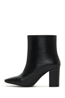 Women's Black Leather Heeled Classic Boots | Derimod Women's Black Leather Heeled Classic Boots | Derimod