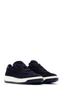 Erkek Lacivert Süet Deri Sneaker | Derimod Erkek Lacivert Süet Deri Sneaker | Derimod