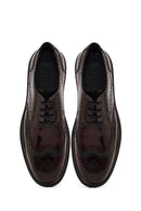 Men's Burgundy Thick Sole Leather Casual Shoes | Derimod Men's Burgundy Thick Sole Leather Casual Shoes | Derimod