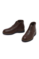 Men's Brown Lace-up Leather Boot | Derimod Men's Brown Lace-up Leather Boot | Derimod