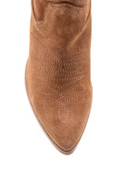 Women's Suede Leather Cowboy Boots | Derimod Women's Suede Leather Cowboy Boots | Derimod