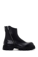 Harley Davidson Men's Black Thick Soled Zippered Boots | Derimod Harley Davidson Men's Black Thick Soled Zippered Boots | Derimod