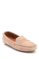 Kadın Süet Deri Loafer | Derimod Kadın Süet Deri Loafer | Derimod