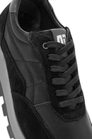Men's Black Lace-up Leather Sneaker | Derimod Men's Black Lace-up Leather Sneaker | Derimod