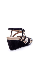 Women's Wedge Heeled Suede Sandals | Derimod Women's Wedge Heeled Suede Sandals | Derimod