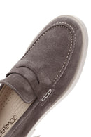 Kadın Vizon Süet Deri Maskülen Loafer | Derimod Kadın Vizon Süet Deri Maskülen Loafer | Derimod