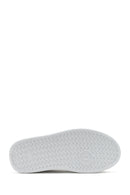 Women's White Lace-up Thick-Sole Leather Sneaker | Derimod Women's White Lace-up Thick-Sole Leather Sneaker | Derimod