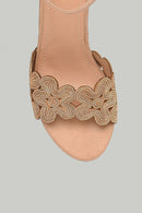 Women's Beige Faux Leather Sandals | Derimod Women's Beige Faux Leather Sandals | Derimod