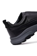 Erkek Siyah Kalın Tabanlı Deri Casual Sneaker | Derimod Erkek Siyah Kalın Tabanlı Deri Casual Sneaker | Derimod