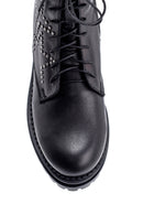 Women's Leather Star Detailed Boots | Derimod Women's Leather Star Detailed Boots | Derimod