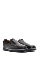 Erkek Siyah Rugan Deri Klasik Loafer | Derimod Erkek Siyah Rugan Deri Klasik Loafer | Derimod