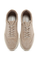 Erkek Bej Süet Deri Sneaker | Derimod Erkek Bej Süet Deri Sneaker | Derimod