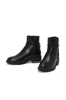 Women's Black Zippered Buckle Detailed Boots | Derimod Women's Black Zippered Buckle Detailed Boots | Derimod
