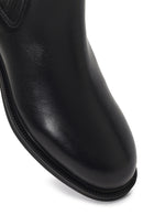 Women's Black Leather Chelsea Boot | Derimod Women's Black Leather Chelsea Boot | Derimod