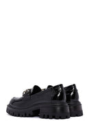 Women's Black Buckle Detailed Leather Masculine Loafer | Derimod Women's Black Buckle Detailed Leather Masculine Loafer | Derimod