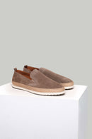 Mink Suede Leather Men's Espadrilles | Derimod Mink Suede Leather Men's Espadrilles | Derimod