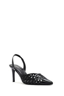 Women's Black Patent Leather Stiletto Heeled Shoes | Derimod Women's Black Patent Leather Stiletto Heeled Shoes | Derimod