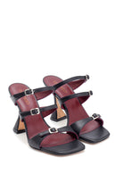 Women's Heeled Leather Slippers | Derimod Women's Heeled Leather Slippers | Derimod