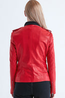 Lopez Women's Leather Jacket | Derimod Lopez Women's Leather Jacket | Derimod