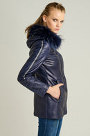 Adora Women's Leather Jacket | Derimod Adora Women's Leather Jacket | Derimod
