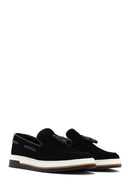 Erkek Siyah Süet Deri Casual Loafer | Derimod Erkek Siyah Süet Deri Casual Loafer | Derimod