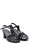 Women's Metallic Heeled Sandals | Derimod Women's Metallic Heeled Sandals | Derimod
