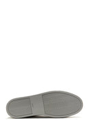 Men's Gray Leather Suede Sneaker | Derimod Men's Gray Leather Suede Sneaker | Derimod
