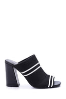 Women's Knitted Heeled Slippers | Derimod Women's Knitted Heeled Slippers | Derimod
