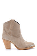 Women's Heeled Suede Boots | Derimod Women's Heeled Suede Boots | Derimod