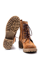 Women's Suede Zipper Detailed Boots | Derimod Women's Suede Zipper Detailed Boots | Derimod