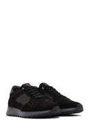 Erkek Siyah Bağcıklı Deri Sneaker | Derimod Erkek Siyah Bağcıklı Deri Sneaker | Derimod
