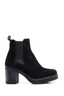 Women's Suede Heeled Boots | Derimod Women's Suede Heeled Boots | Derimod