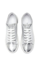 Women's Leather Metallic Sneaker | Derimod Women's Leather Metallic Sneaker | Derimod