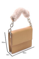 Women's Plush Detailed Handbag | Derimod Women's Plush Detailed Handbag | Derimod