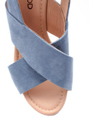 Women's Wedge Heeled Suede Sandals | Derimod Women's Wedge Heeled Suede Sandals | Derimod