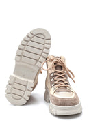 Women's Leather Suede Detailed Boots | Derimod Women's Leather Suede Detailed Boots | Derimod