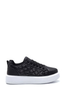 Kadın Siyah Kapitone Kalın Tabanlı Kapitone Sneaker | Derimod Kadın Siyah Kapitone Kalın Tabanlı Kapitone Sneaker | Derimod