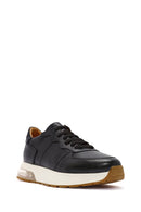 Men's Black Lace-up Leather Sneaker | Derimod Men's Black Lace-up Leather Sneaker | Derimod