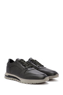 Erkek Yeşil Bağcıklı Deri Casual Sneaker | Derimod Erkek Yeşil Bağcıklı Deri Casual Sneaker | Derimod