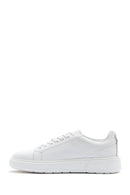 Erkek Beyaz Bağcıklı Deri Sneaker | Derimod Erkek Beyaz Bağcıklı Deri Sneaker | Derimod