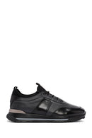 Erkek Siyah Bağcıklı Deri Casual Sneaker | Derimod Erkek Siyah Bağcıklı Deri Casual Sneaker | Derimod