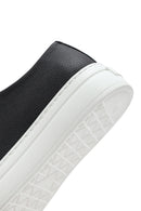 Erkek Siyah Bağcıklı Kalın Tabanlı Deri Sneaker | Derimod Erkek Siyah Bağcıklı Kalın Tabanlı Deri Sneaker | Derimod