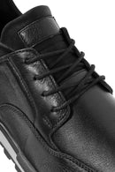 Men's Black Lace-Up Leather Casual Sneaker | Derimod Men's Black Lace-Up Leather Casual Sneaker | Derimod