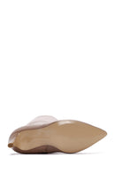 Women's Camel Zippered Thin Heeled Leather Boots | Derimod Women's Camel Zippered Thin Heeled Leather Boots | Derimod