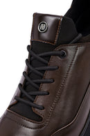 Men's Brown Lace-Up Leather Casual Sneaker | Derimod Men's Brown Lace-Up Leather Casual Sneaker | Derimod