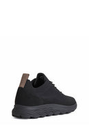 Geox Women Black Spherica Lace-Up Fabric Sneaker | Derimod Geox Women Black Spherica Lace-Up Fabric Sneaker | Derimod