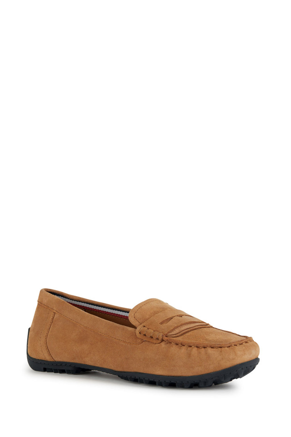Geox Kadın Camel Kosmopolis + Grip Süet Deri Loafer