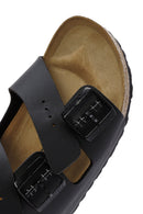 Birkenstock Erkek Siyah Çift Tokalı Arizona Bf Düz Terlik | Derimod Birkenstock Erkek Siyah Çift Tokalı Arizona Bf Düz Terlik | Derimod